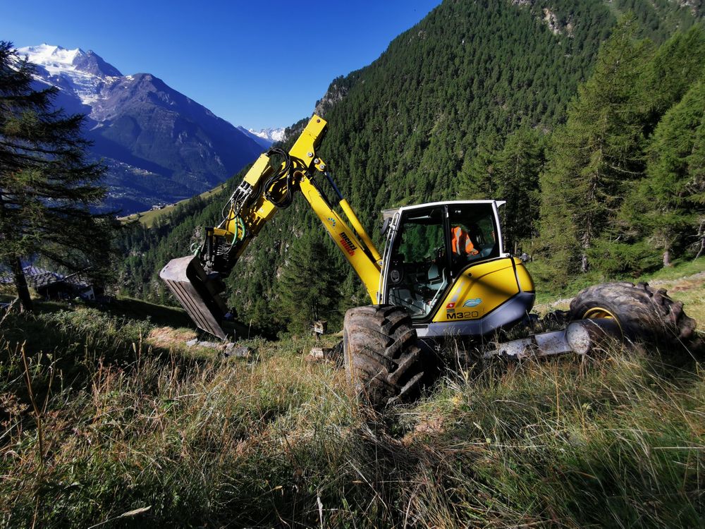 Fotos zum Schreitbaggerarbeiten