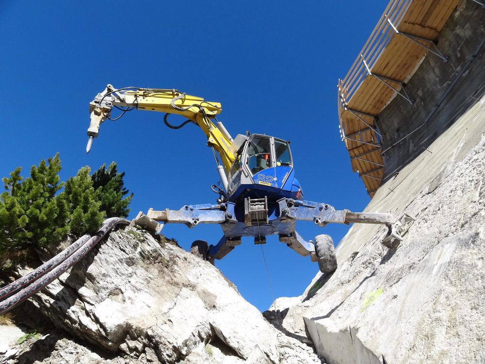 Fotos zum Schreitbaggerarbeiten