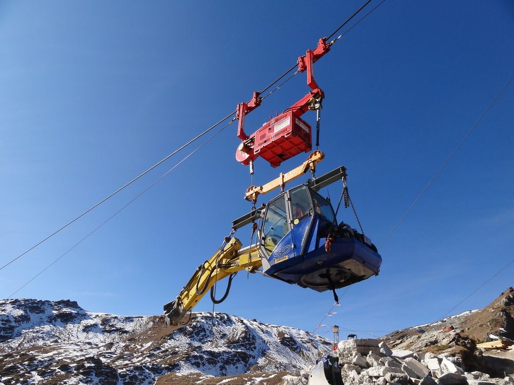 Fotos zum Schreitbaggerarbeiten