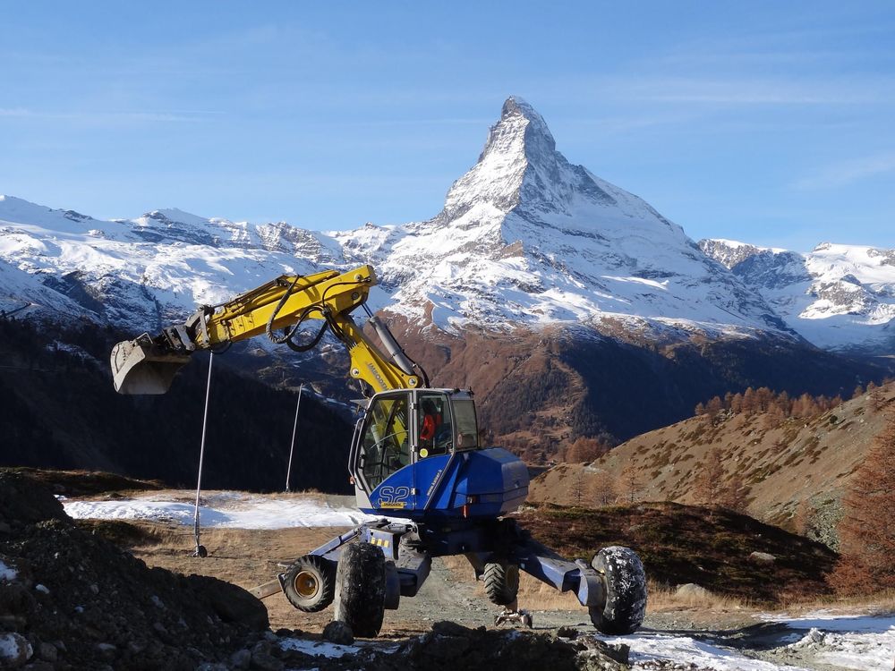 Fotos zum Schreitbaggerarbeiten